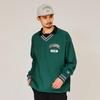 Champion Long Water Graphic Logo Deep Green Outerwear, Sleeve, V-Neck, Warm, Stretch, Repellent, Windproof, Print, Jacket, Golf, C3-AG602, Men's,