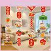 Colorful Cartoon Paper Hangings For New Year And Spring Festival Celebrations And Home Decor