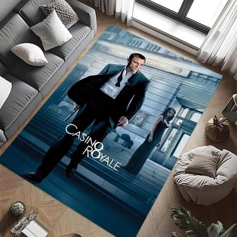 Iconic Gun Logo Design Carpet Doormat Printing Room Protective Pad Dormitory Decoration