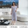 Women's Summer Short-Sleeve Modal Cotton Pajama Set with Chest Pad