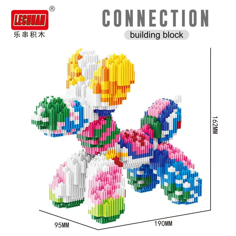 TOYLINX Home Decor Micro Building Blocks Balloon Dog DIY Model Assembly Toy Colorful Interlocking ABS Children's Toys