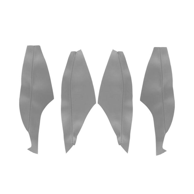 

4 шт. автомобильный Стайлинг из микрофибры, кожаный дверной подлокотник, наклейка на крышку панели для Toyota серый