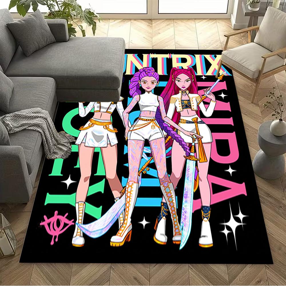 Huntress Power Unite Floor Rug Office Rug Design for Kitchen Hallway Entryway Balcony Antislip Carpet Decorate Offices