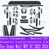 For Great Wall WEY 07  2024 Gearbox Panel Navigation Automotive Interior Screen Protective Film TPU Anti-Scratch
