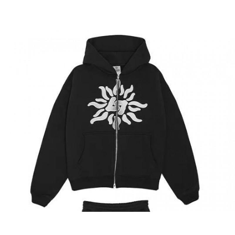 Y2K Herbst Winter Unisex Locker Geschnitten Kapuzenpullover Bedruckt Streetwear Jugendliche