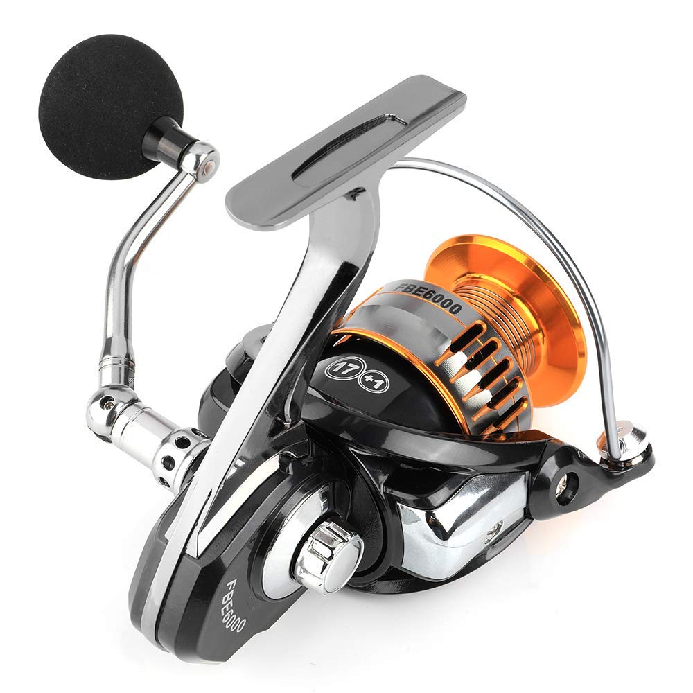 Spinning Saltwater and Freshwater Aluminum Fishing Reel with Reel, Reel, 17+1BB High-speed Spinning.