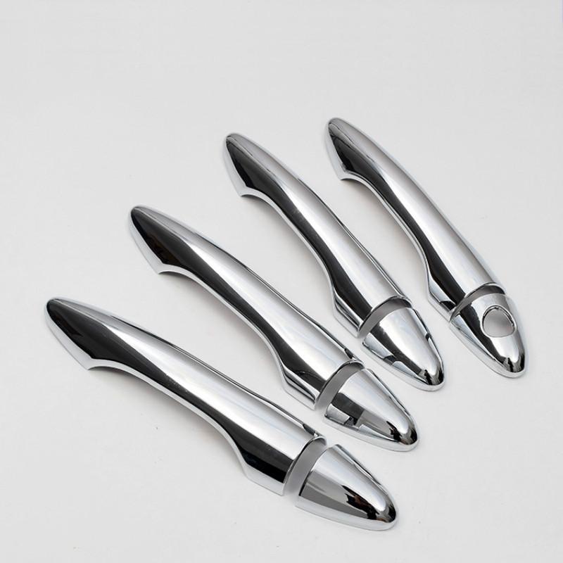 FUNDUOO For Hyundai IX35 Tucson  2009 2010 2011 2012 2013 2014  New Chrome Car Door Handle Cover Trim Sticker Free