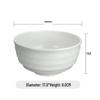 SiDeSi Melamine Striped Soup Noodle Bowls (17cm, 10-Pack)