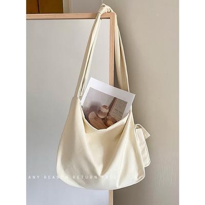 Crossbody Bag Canvas Bag Casual Cool Lazy Wind Bag Women's Summer 2025 New Large-capacity Versatile Shoulder Tote Bag