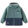 DAVE&BELLA Boys' Waterproof Hooded Windbreaker Jacket