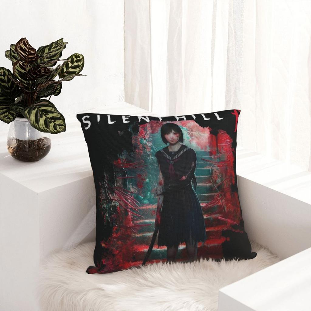 Pillow Cover Silent Hill F Game Hinako Graphic Cushion Cover Fashion Pillow Case For Sofa Car Home Decor Pillowcases