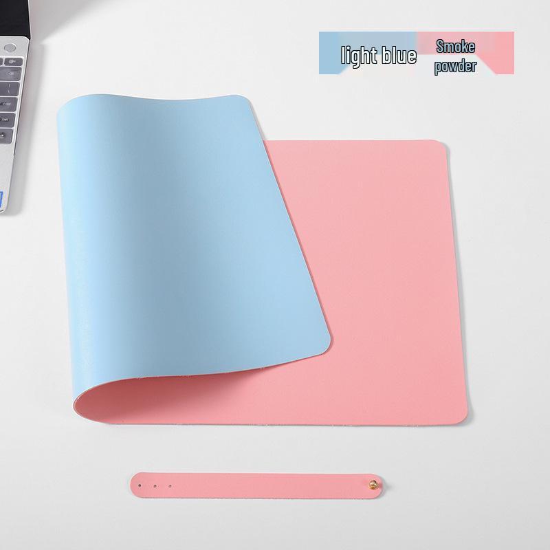 Leather Cartoon Mouse Pad with Logo Printing - Extra Large Double-Sided Desk Mat for Students