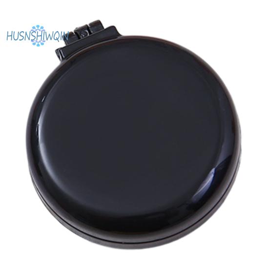 Folding Travel Comb Mirror Hair Brush Portable Mini Pocket Comb Compact Design On-the-Go Styling Mirror Comb for All Hair Types