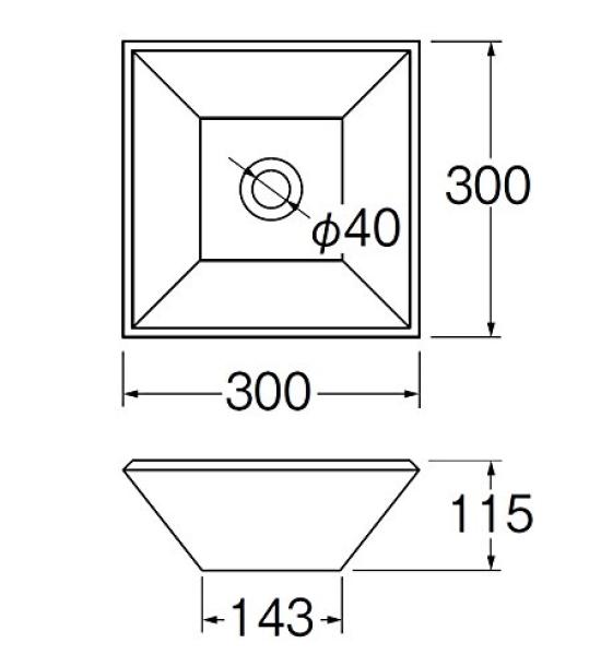 SANEI Shigaraki Ware Waschbecken Weiß HW10221-W