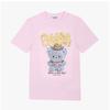 Ganni Women S Cowboy Bear Logo ShorT Sleeve T ShirT A1050074 868