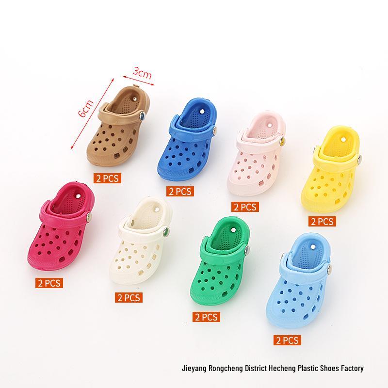 Mini 3D Flower Shoe Buckles for DIY Cross Hole Shoes - Cute and Fun Accessories