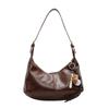 Retro bag women's large-capacity new autumn and winter leisure niche design shoulder messenger bag commuter dumpling bag