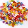 100pcs Mini Buttons Plastic Doll Clothes Round Buckles Buttons for Handmade Cartoon Garment Sewing DIY Craft Needlework