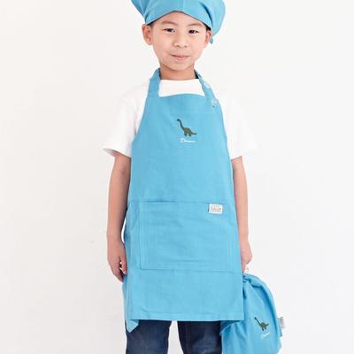 [Rep] Apron Triangle Drawstring Bag 3 Piece Set Children Kids Deer (Light Blue) Estimated Height 100-130cm