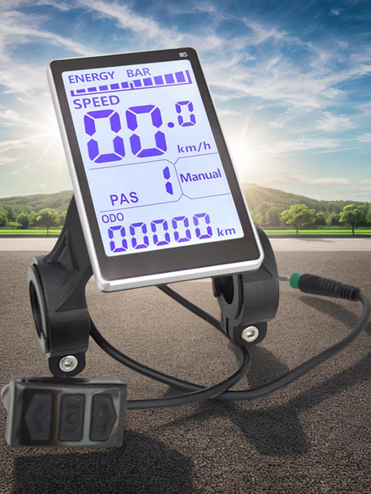 Electric Bike LCD Display Screen Universal E Scooter M5 Panel Electric Bike LCD Display Meter for Mountain Electric Bike Parts