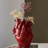 White heart vase resin ornament countertop living room vase dining table dried flower vase