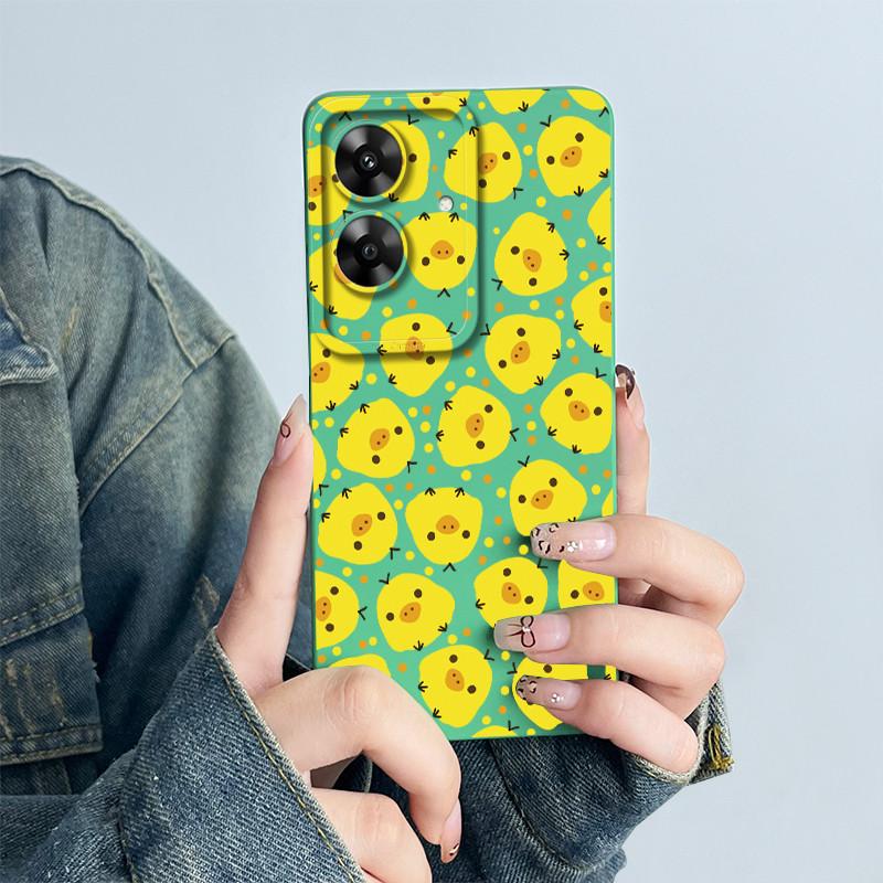 For Realme Narzo N61 Note60 Phone Case Note 60 NarzoN61 Casing Soft Silicone Painted Fashion Cartoon Flower Printed Back Cover