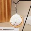 Soft Little Bun Keychain Kawaii Fluffy Xiaolongbao Keyring Simulation Food Cartoon Plush Pendant Gift