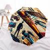 Aircraft, Aviation Themed Automatic Opening and Closing Umbrella, Brightly Colored 8-rib Portable Umbrella, Suitable for Men and Women, A Pe