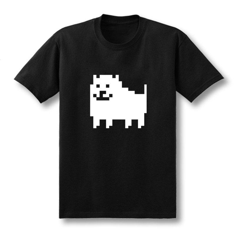 HOT Unisex Fashion Game T Shirts Undertale Annoying Dog Printed Anime Cotton Tshirt Casual Tees Customized Streetwear