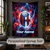 Wall Tapestry Bologna FC Print Custom Name Text Wall Hanging Home Decor