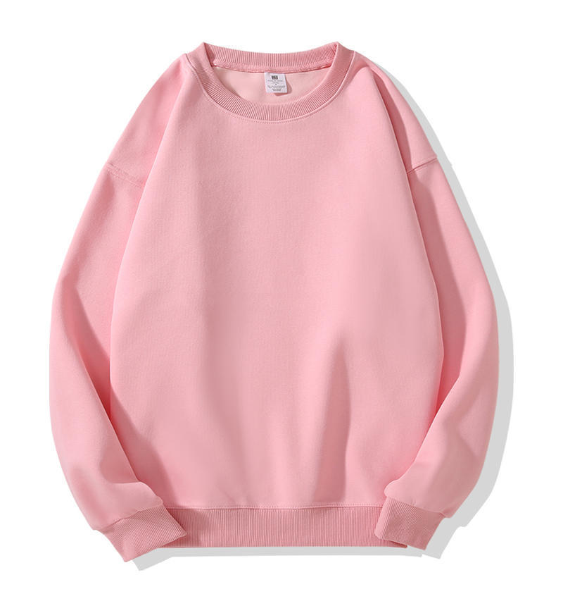 Silver Fox Fleece Sweatshirt Fleece-Lined Thickened Crew Neck Sweatshirt Men's & Women's Fashion Fall Winter Loose-Fit Drop-Shoulder Basic Sweatshirt