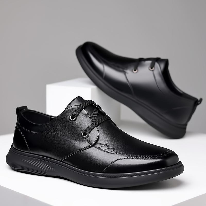 Luxury Derby Dress Leather Men Shoes Lace-up Office Social Shoes Male Party Weeding Shoes Men Spring/Autumn Formal Shoes For Men