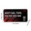 550PCS False Nail Tips Soft Gel Fingertip Semi-matte Capsules Almond French Coffin Full Cover Artificial Fake Nails Extension