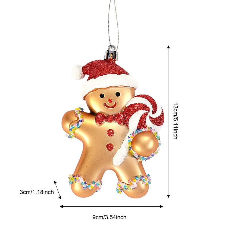 New Creative Christmas Gingerbread Man Tree Ornament and Photo Prop