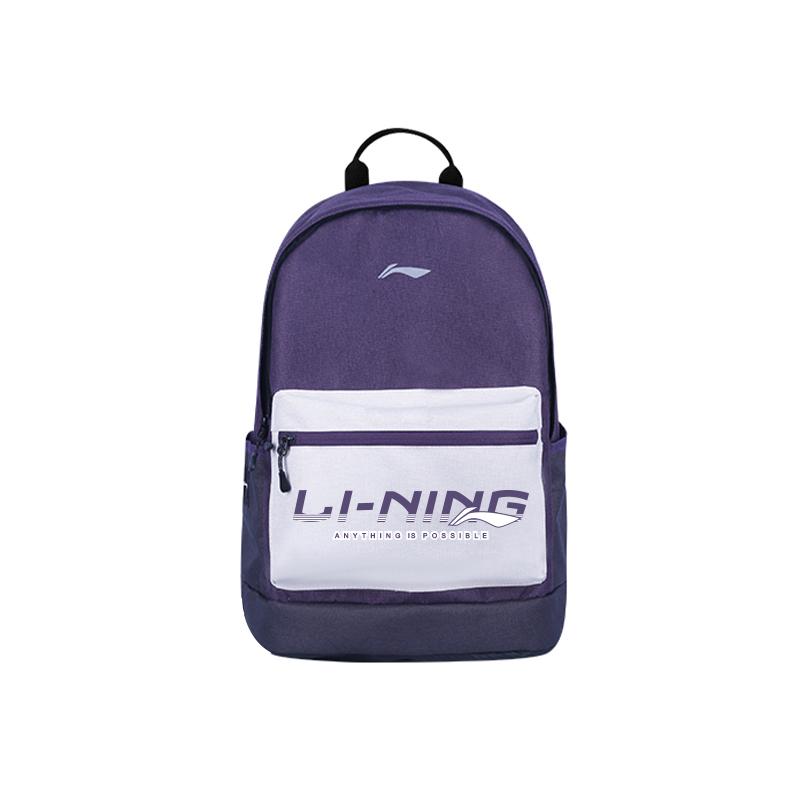 Li Ning Polyester Backpack Regular Unisex Purple YBSU167-3A3