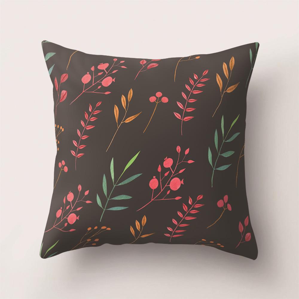 Tropical Rainforest Leaves Flowers and Plants Animals Printed Pattern Pillowcase Air Cushion Cover