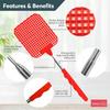 1PC Adjustable Fly Swatters Plastic Flyswatter Telescopic Home Long Handle Flapper Insect Killer Wholesale New Household Tools
