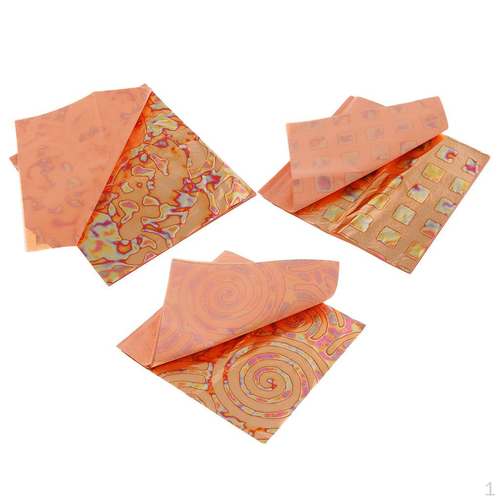 

75 листов потали для художественной позолоты, рукоделия, декорации, 3 узора