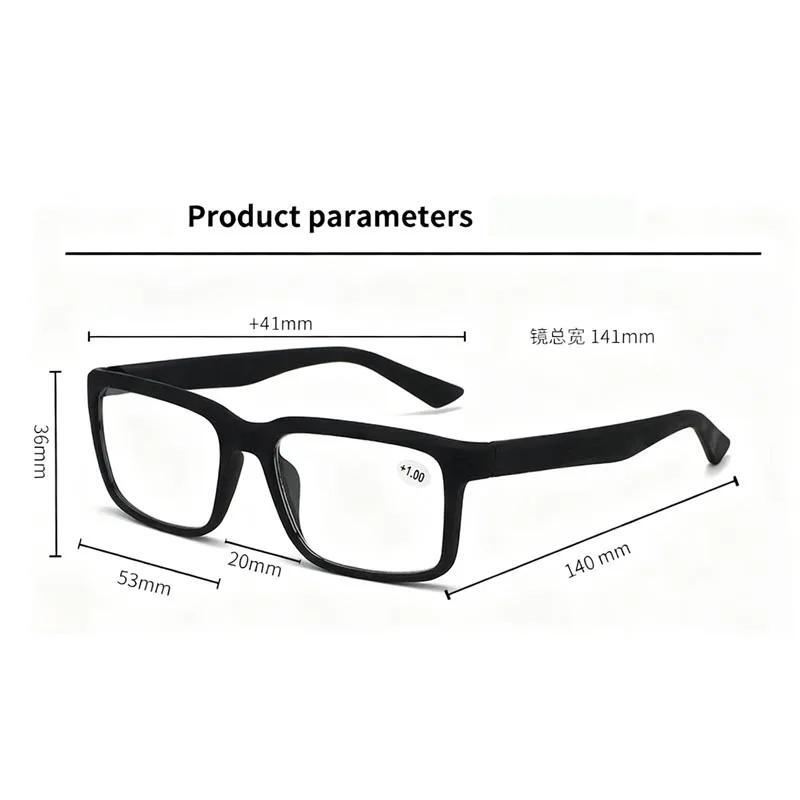 Men's and Women's Fashion Reading Glasses with Plus Diopters New Style Blue Light Blocking Spring-Arm Presbyopia Glasses