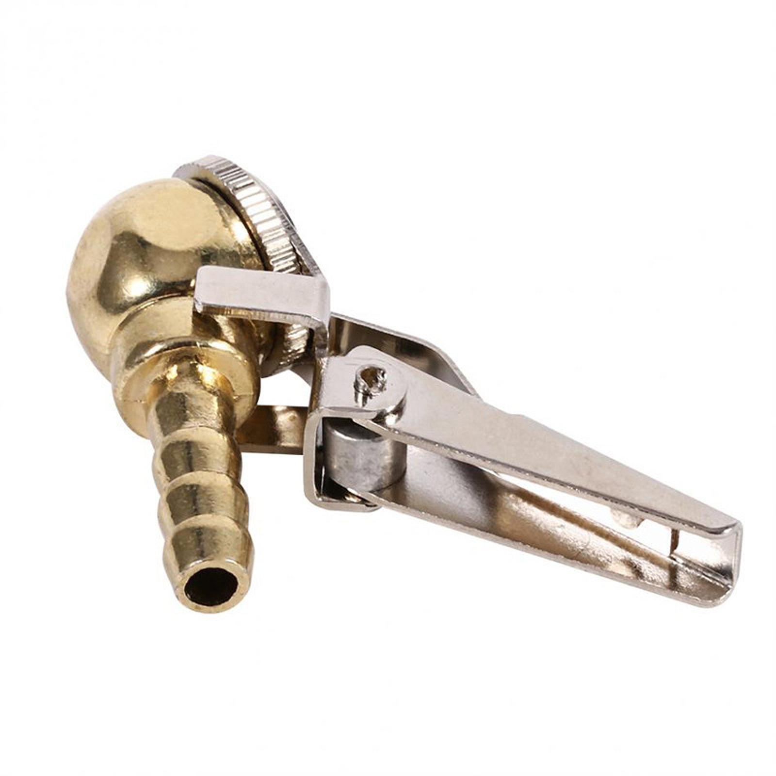 

Air Chuck with Clip for Tire Inflator Zinc Alloy Professional Quick Inflate Valve Adapter for Bicycle Auto Motorcycle Truck золотой