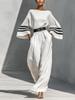 2026 European Spring/Summer Women's French Linen Blend Wide-Leg Jumpsuit