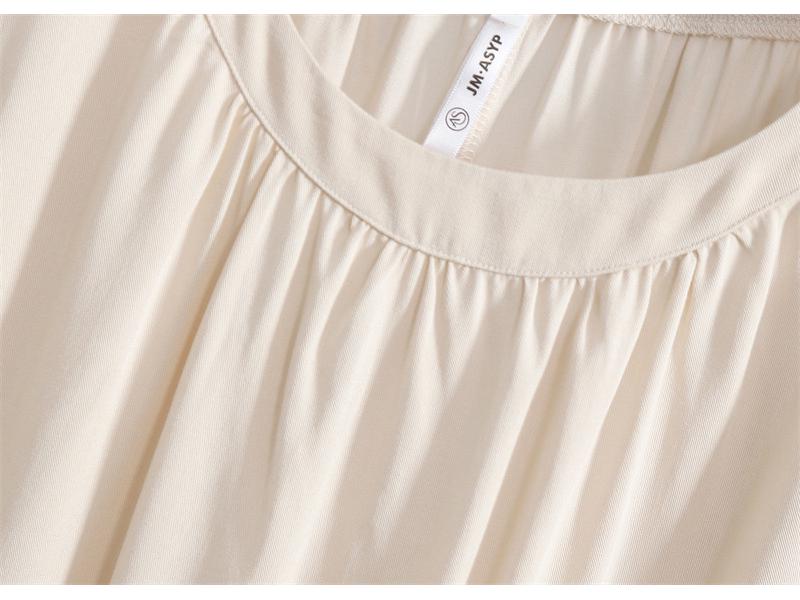 2025 Damen Sommer Schlankmachende Lockere Kurzarm Baumwollseide Bluse