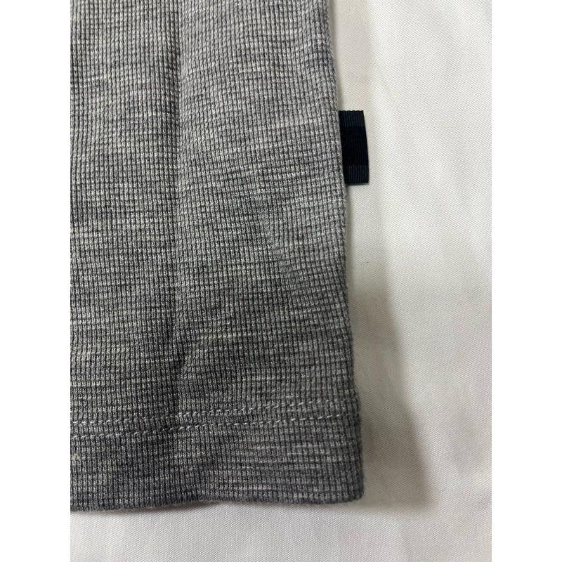 Used [224110] HUGO BOSS Short sleeve knit, some different materials, 100% cotton, cleaned, men's, gray