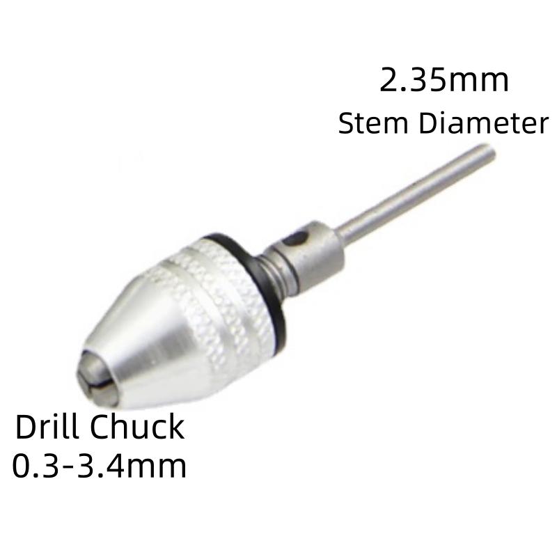 Quick Change Keyless Drill Bit Chuck Hex Shank Adapter Converter Tool 1Pc 0.3-8mm 6.35mm
