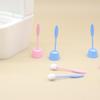 1 Set 1:12 Dollhouse Mini Simulation Long Handle Toilet Brush Model Cleaning Tool For Toilet Scene Toy Home Decoration Accessories