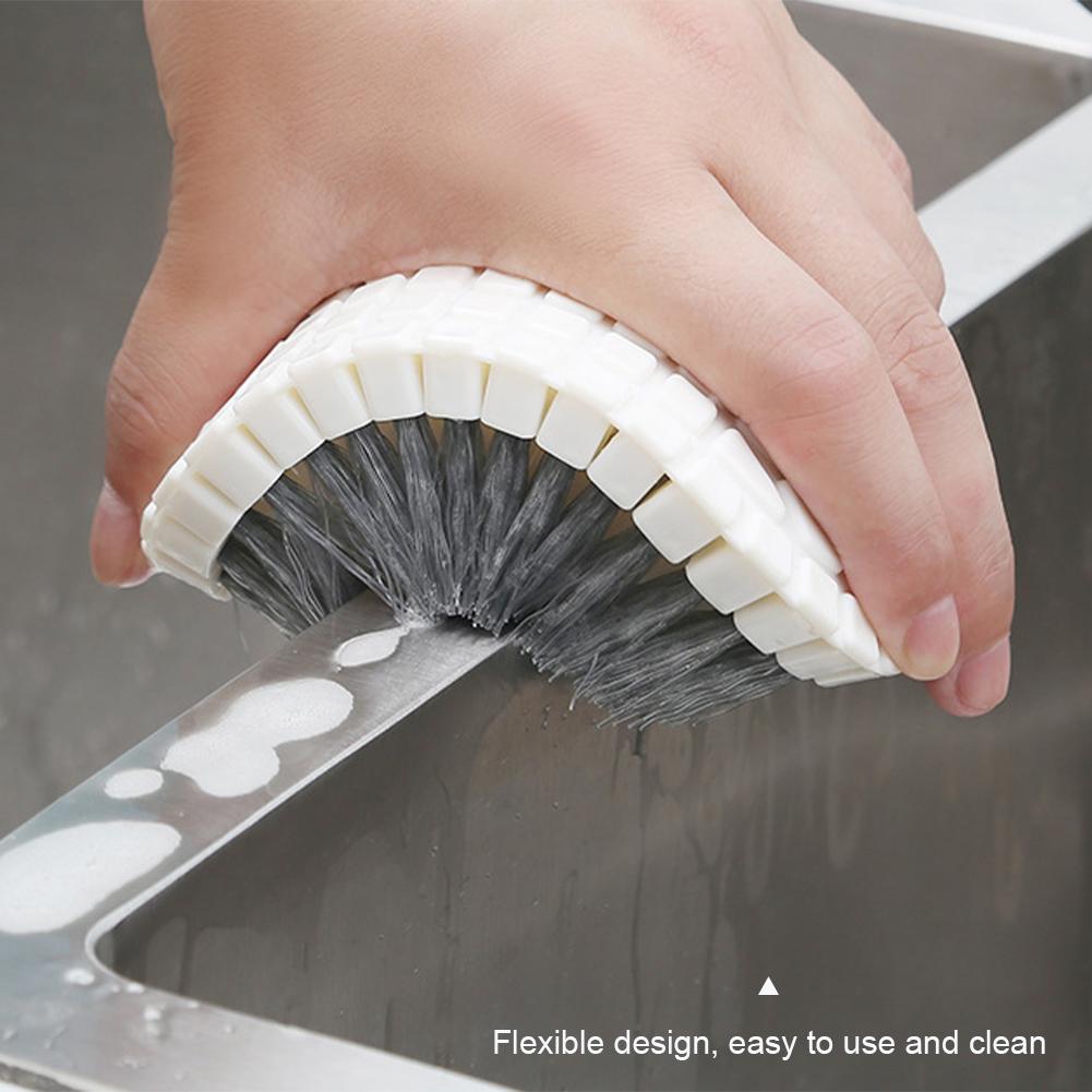 Creative Bendable Cleaning Brush Clothes Brush Bathtub Brush Kitchen Faucet Wall Brush Household Cleaning Tools