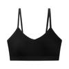 Women's Y Back Sports Bra - Padded Low Impact Spaghetti Thin Strap Workout Yoga Top