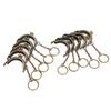 10Pcs Metal Purse Frame Kiss Clasp Lock Bronze Tone Retro DIY Semicircle Chain 5cm