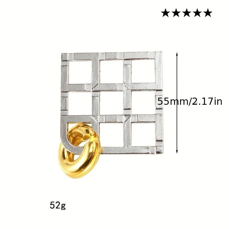 Spike In Cage Rose Clover Key Heart Ocean Magic Puzzle Zinc Alloy Unlock Kongming Lock Magic Alloy  MX059