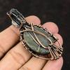 Evil Eye Stingray Coral Copper Wire Wrapped Gemstone Pendant Copper Wire Wrap Jewelry Moonstone Evil Eye Pendant Handmade Women Pendant Gift